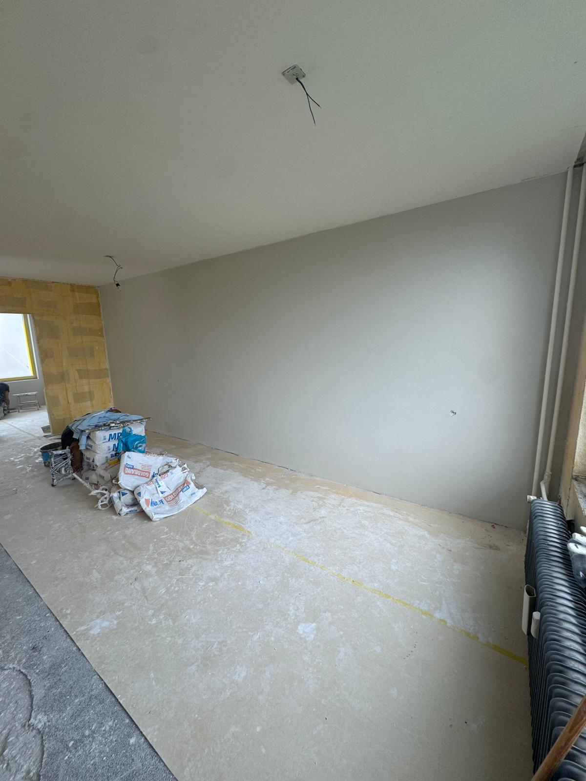 Woonkamer in voorbereiding