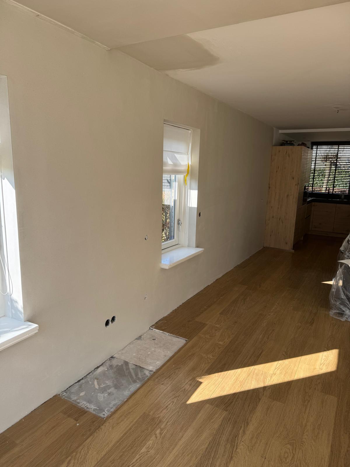 Woonkamer in warm cream