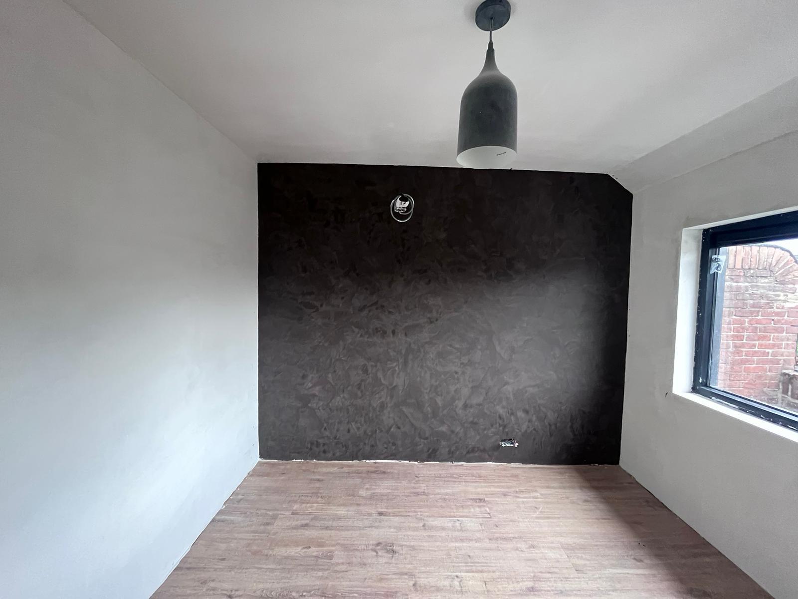 Keuken met betonciré wandafwerking